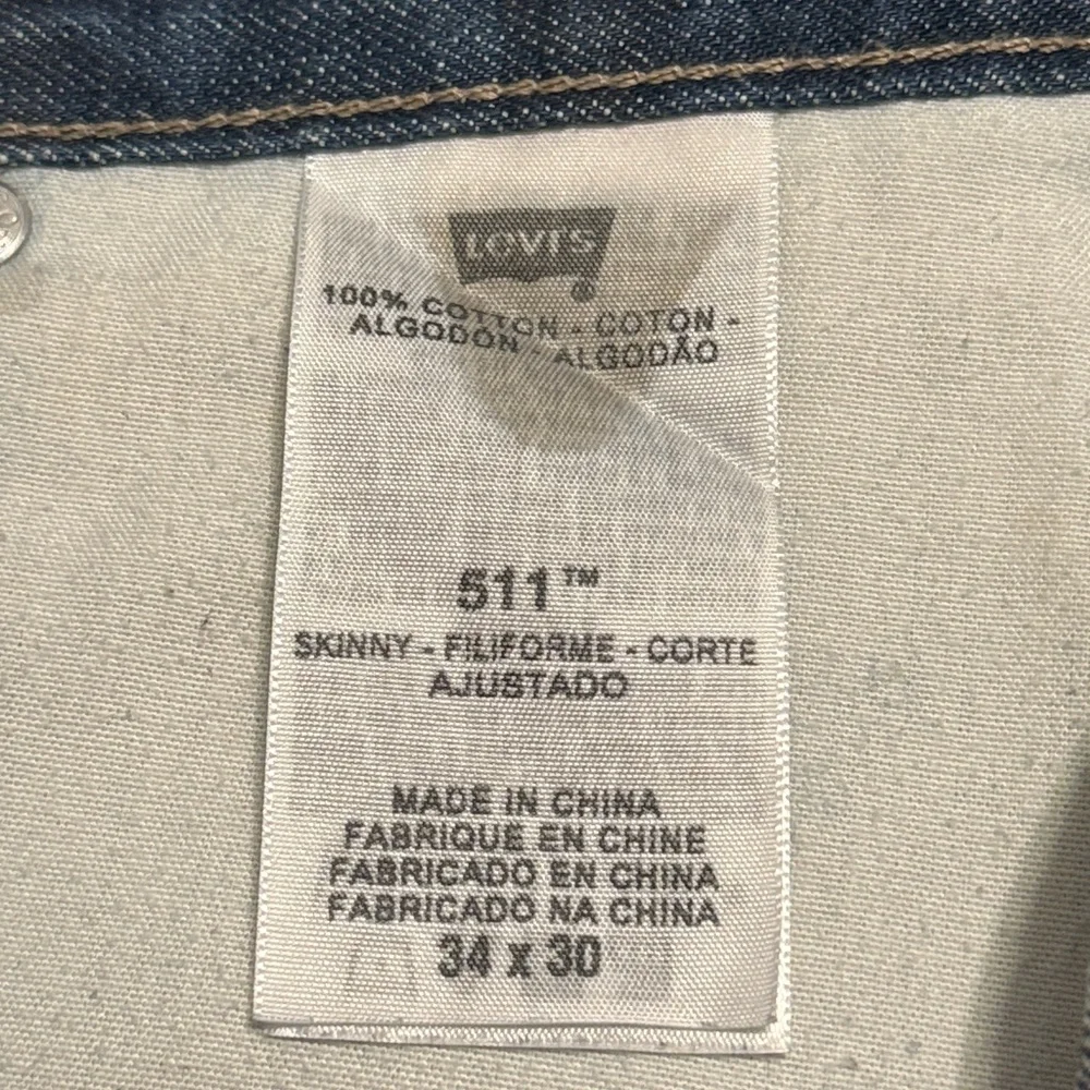 Levi's 511 Jeans Men's Sz 34 Straight Leg Workwear Classic Retro Cowboy Outdoors